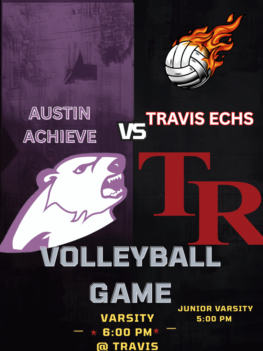 TRAVIS VS AUSTIN ACHIEVE VOLLEYBALL GAME HOME FLYER