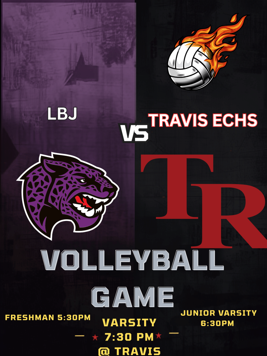 TRAVIS VS LBJ VOLLEYBALL GAME HOME FLYER