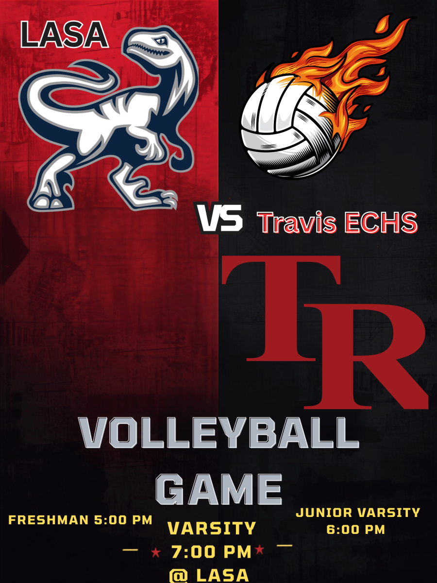 TRAVIS VS LASA HOME GAME VOLLEYBALLY FLYER