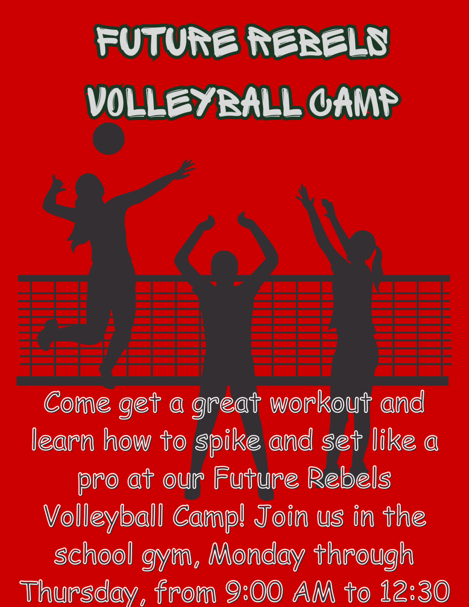 Future Rebels Volley ball Camp july 27-30 9-12:30